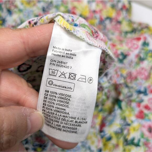 NEW H&M Off Shoulder Floral Print Top 10 Coquette Romantic Softgirl Cottagecore - Picture 9 of 12